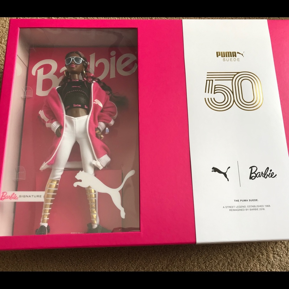 Rare PUMA X BARBIE Suede Classic PINK 8.5